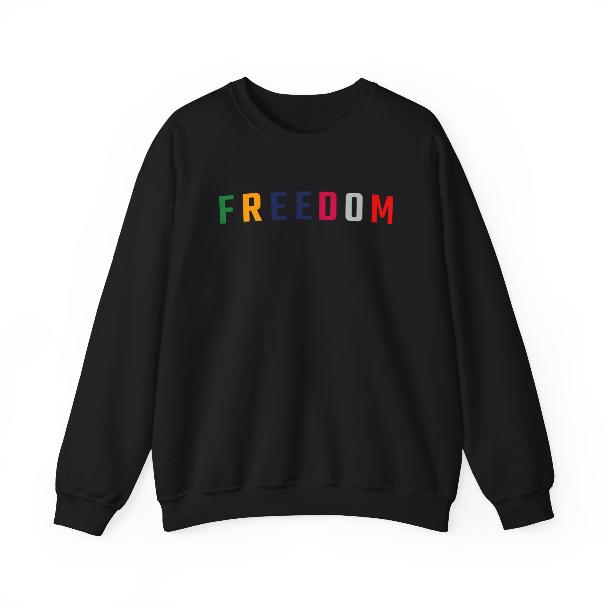 Freedom Crewneck Sweatshirt — "Freedom" Front & Raised Fist Back (Since 1776) - Image 13