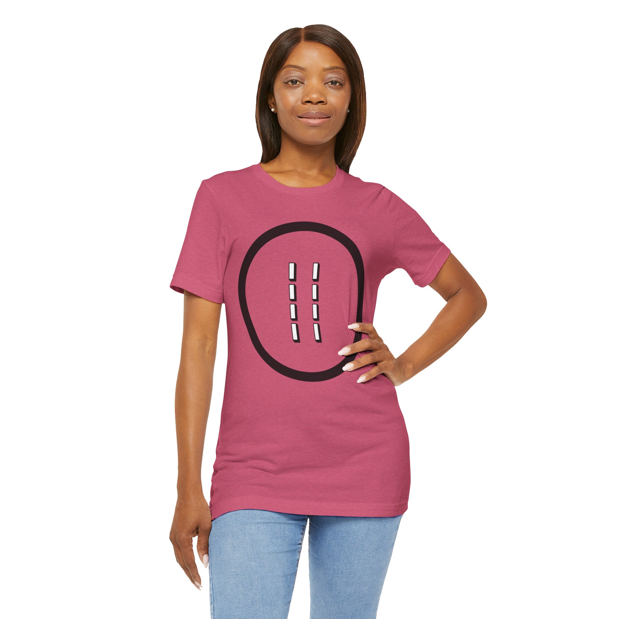 Eji Ogbe Symbol T-Shirt | Yoruba Ifa Opon Design - Image 5