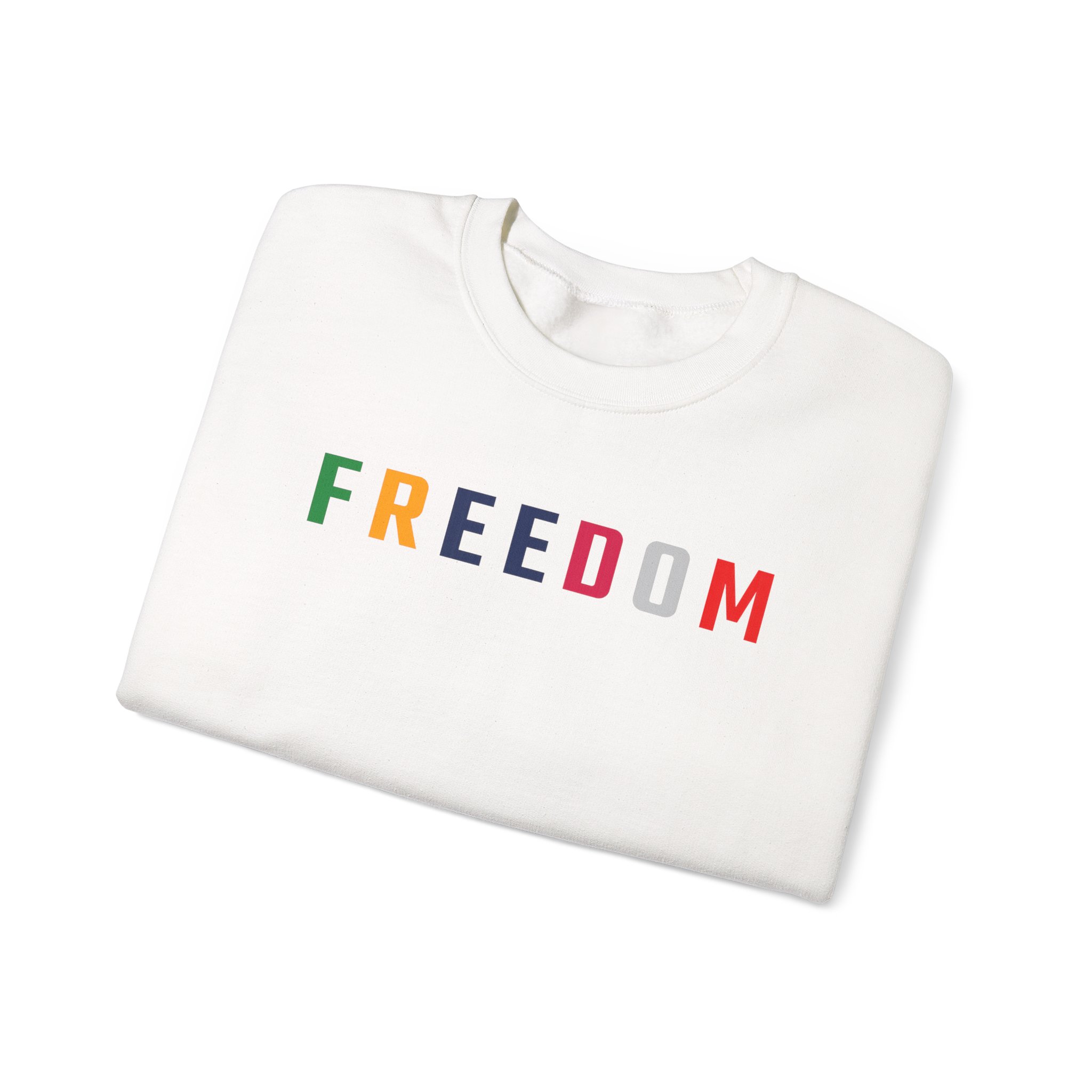 Freedom Crewneck Sweatshirt — "Freedom" Front & Raised Fist Back (Since 1776) - Image 25