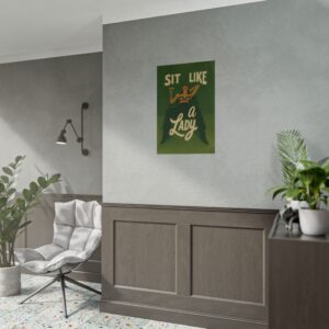 Sit Like a Lady Poster - Vintage Pinup Wall Art