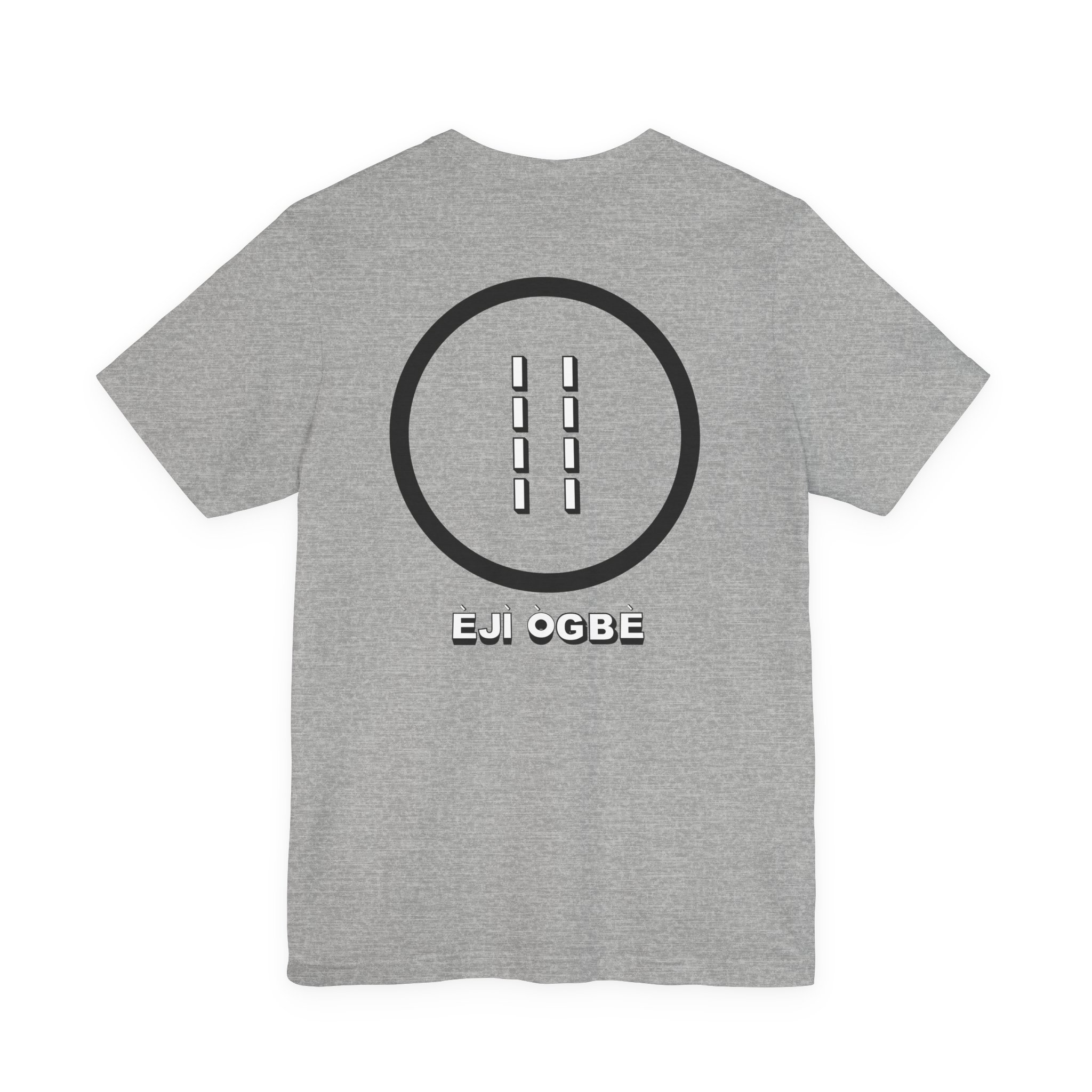 Eji Ogbe Symbol T-Shirt | Yoruba Ifa Opon Design - Image 92