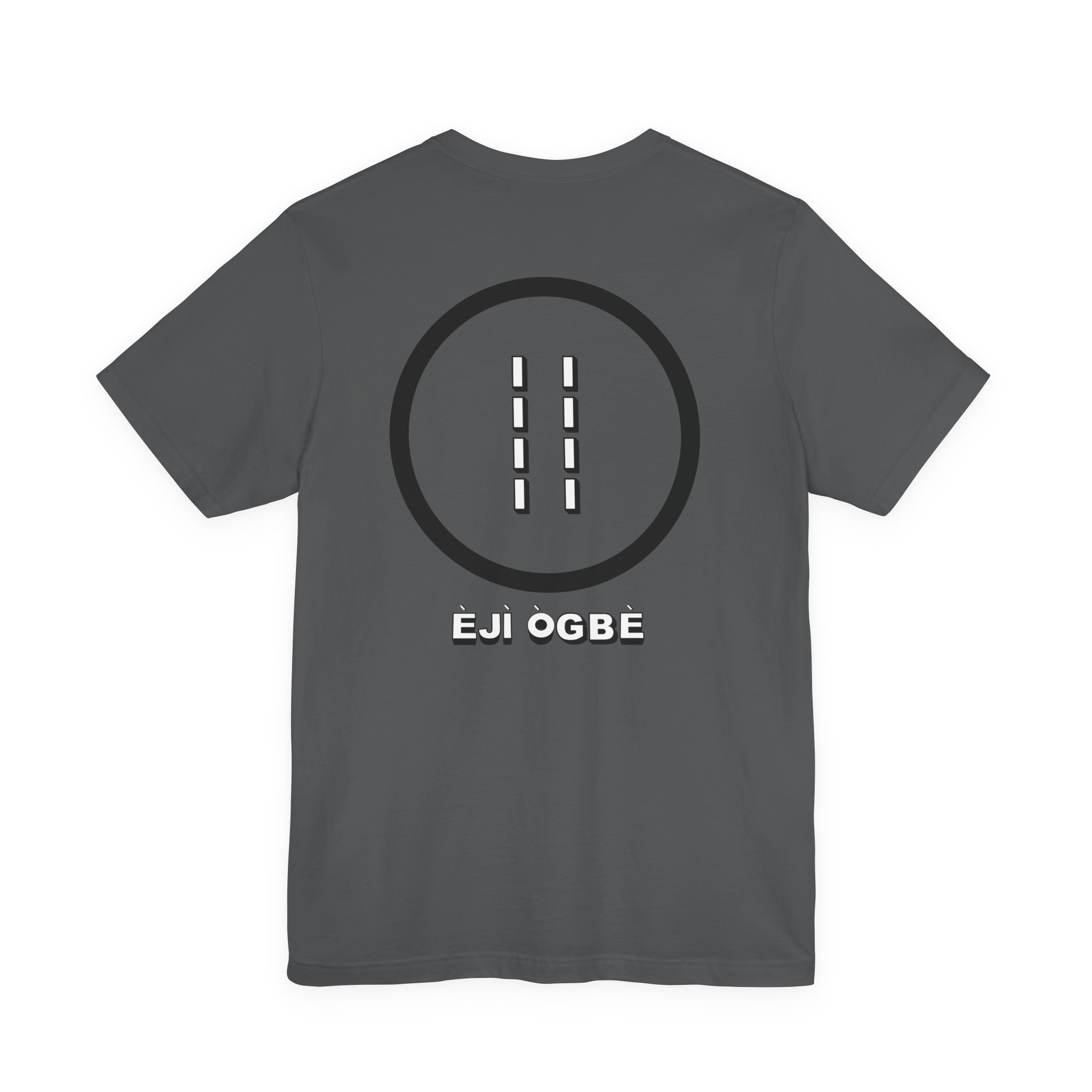 Eji Ogbe Symbol T-Shirt | Yoruba Ifa Opon Design - Image 100