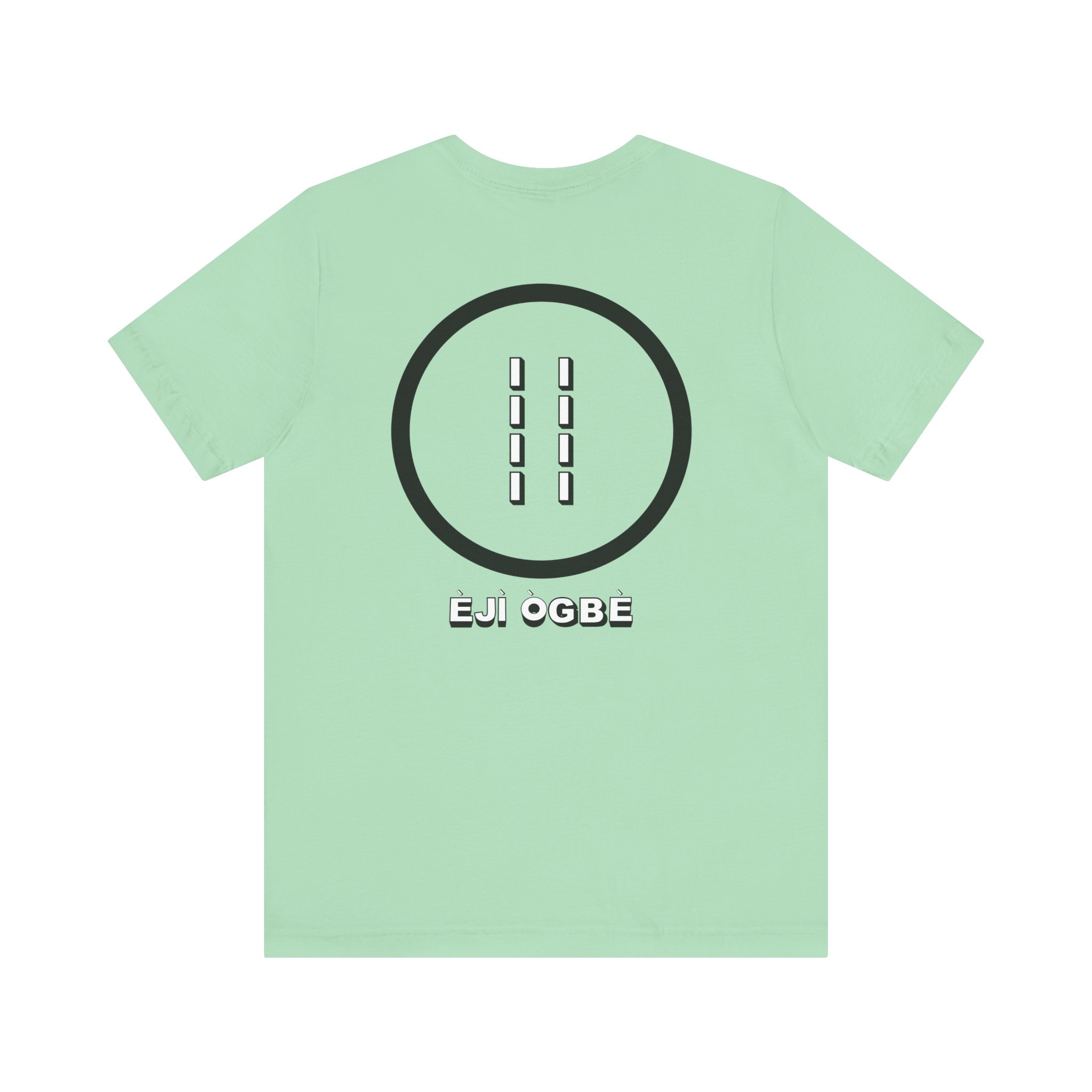 Eji Ogbe Symbol T-Shirt | Yoruba Ifa Opon Design - Image 34