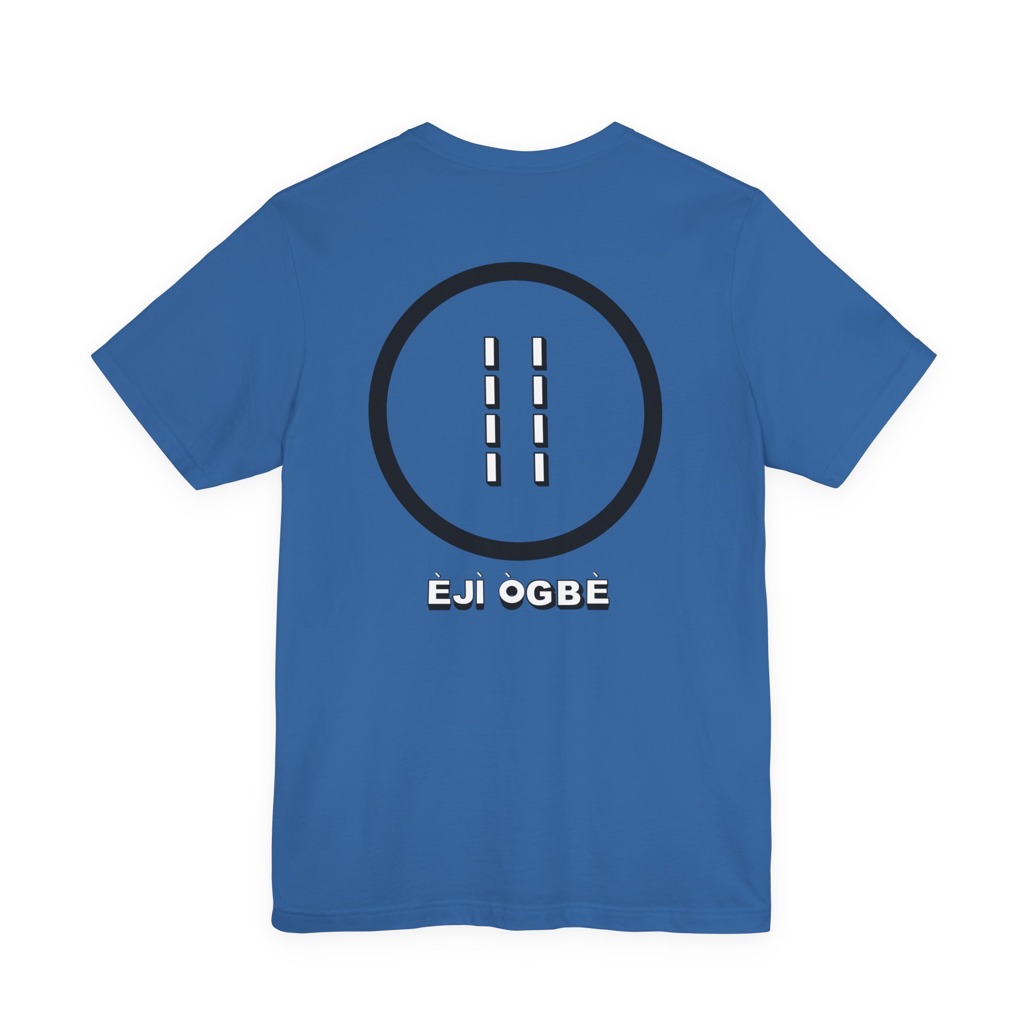 Eji Ogbe Symbol T-Shirt | Yoruba Ifa Opon Design - Image 38
