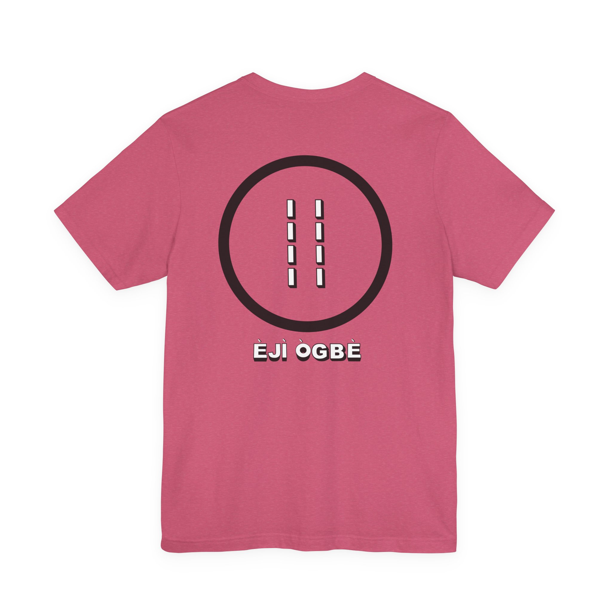 Eji Ogbe Symbol T-Shirt | Yoruba Ifa Opon Design - Image 3