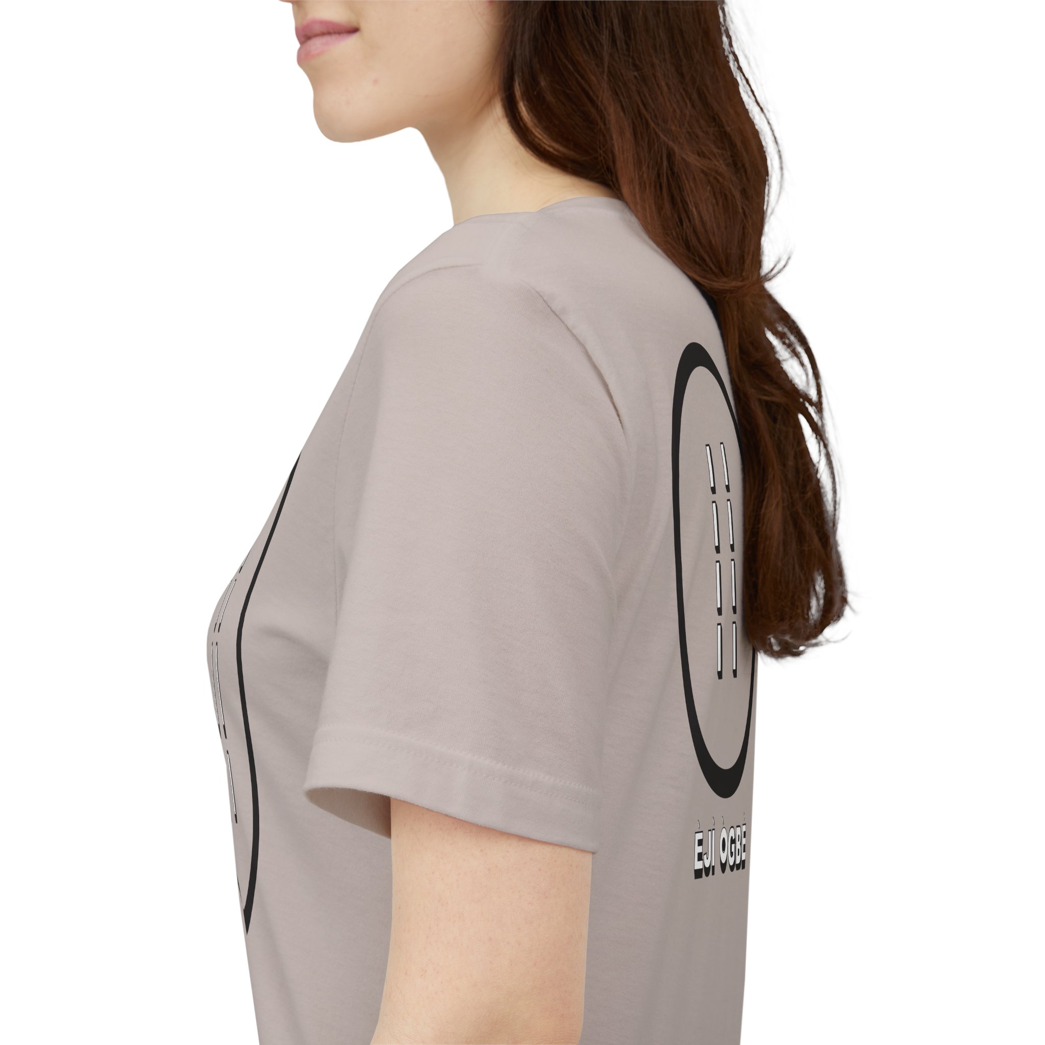 Eji Ogbe Symbol T-Shirt | Yoruba Ifa Opon Design - Image 24