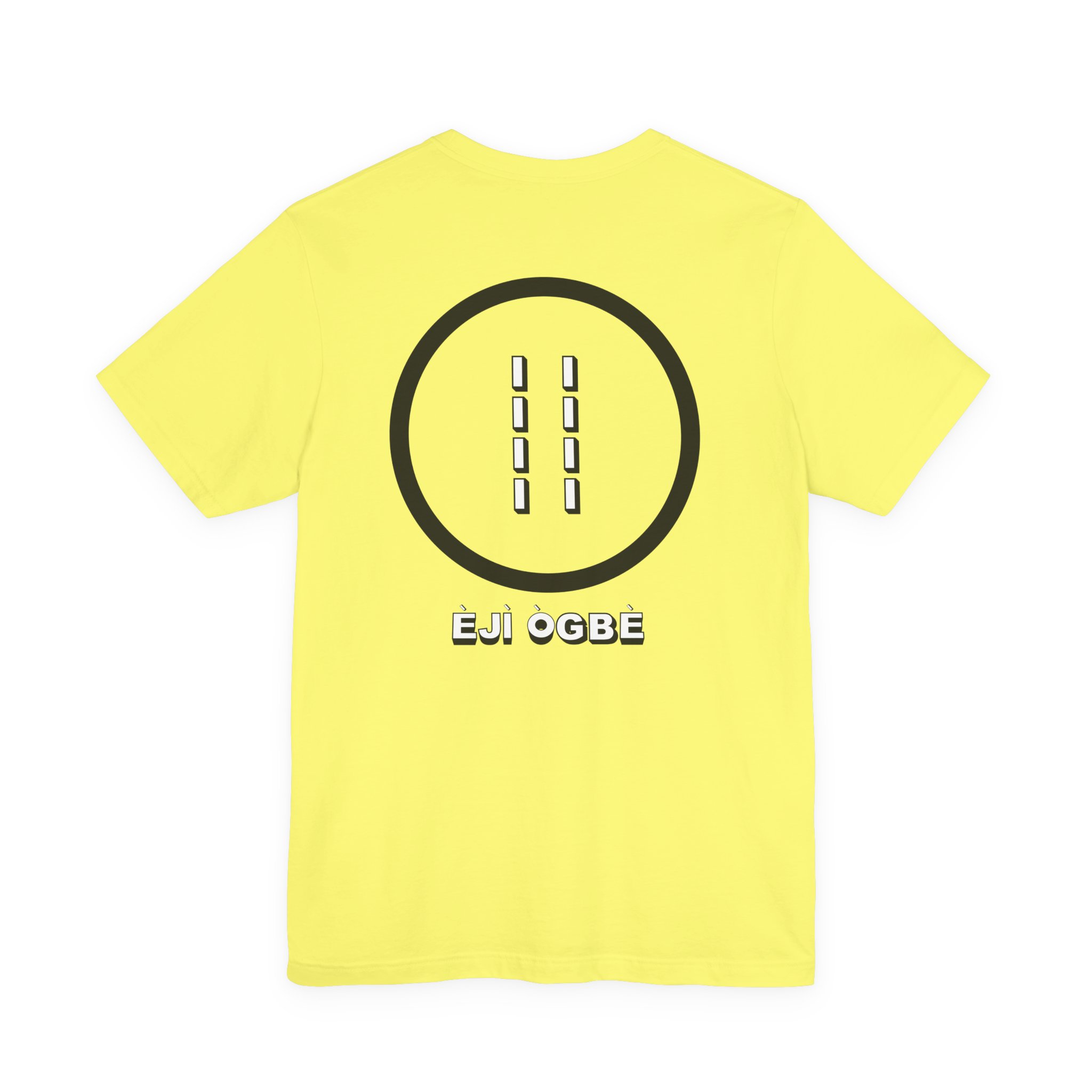 Eji Ogbe Symbol T-Shirt | Yoruba Ifa Opon Design - Image 19