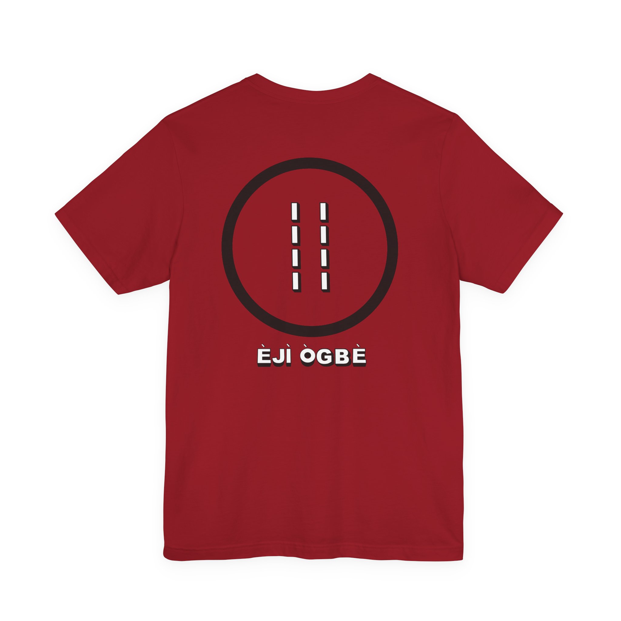 Eji Ogbe Symbol T-Shirt | Yoruba Ifa Opon Design - Image 57